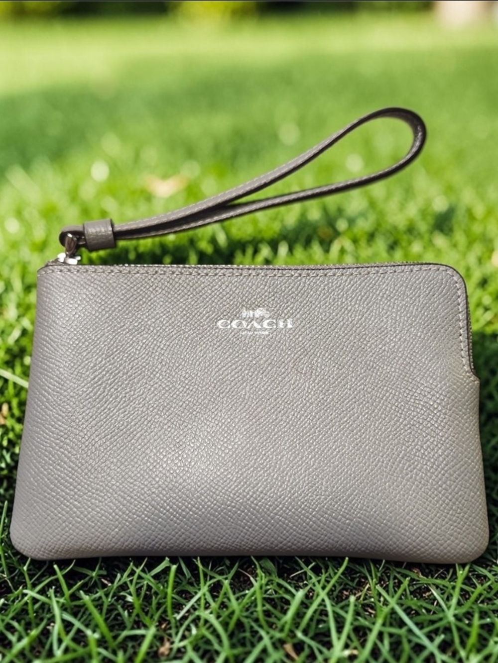 Coach Leather Corner Zip